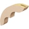 Ekena Millwork 3-inch W x 16-inch D x 16-inch H Ozark Rough Cedar Woodgrain TimberThane Knee Brace, Primed BRCUR03X16X16OZKRCPR - alternate 2